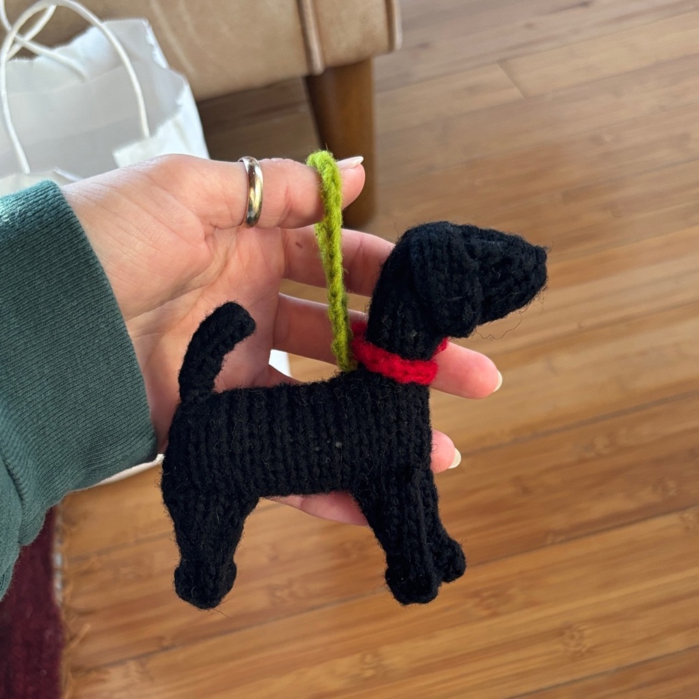 Felt dog ornament